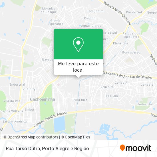 Rua Tarso Dutra mapa