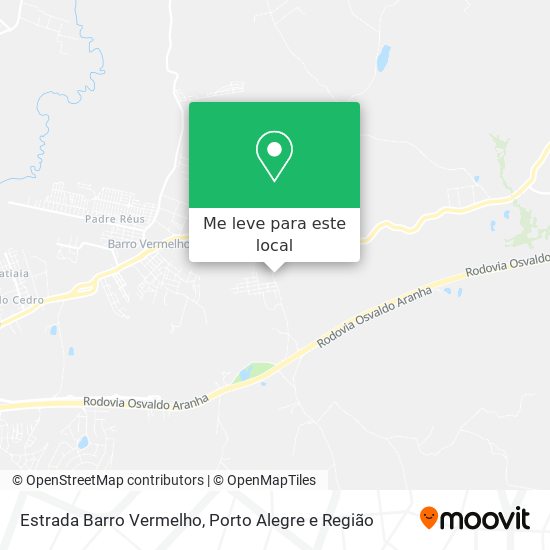 Estrada Barro Vermelho mapa