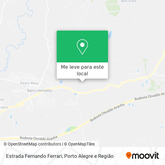 Estrada Fernando Ferrari mapa