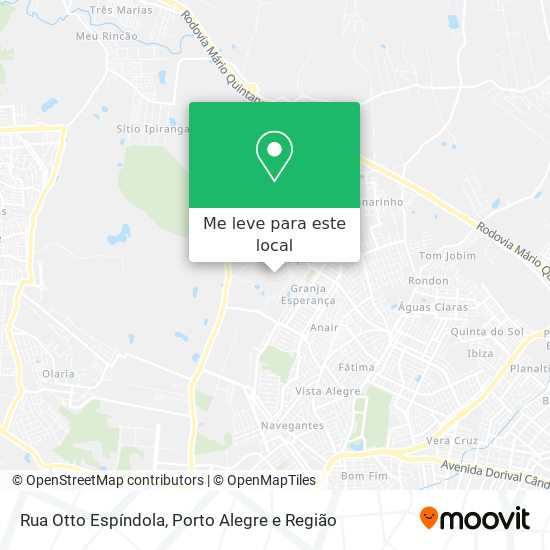 Rua Otto Espíndola mapa