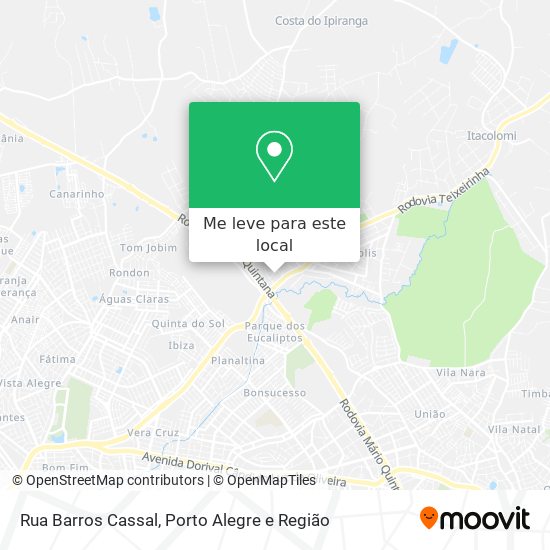 Rua Barros Cassal mapa