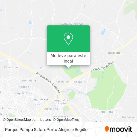 Parque Pampa Safari mapa