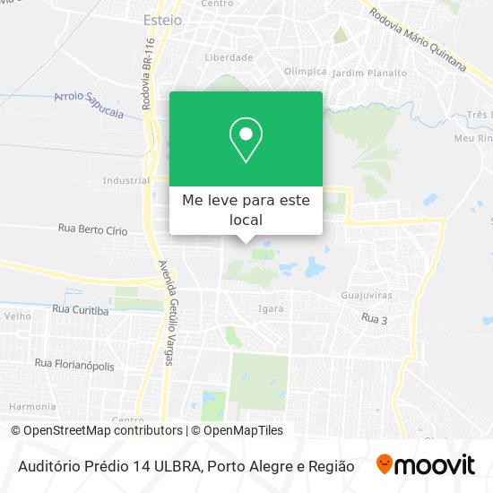 Auditório Prédio 14 ULBRA mapa