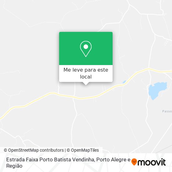 Estrada Faixa Porto Batista Vendinha mapa