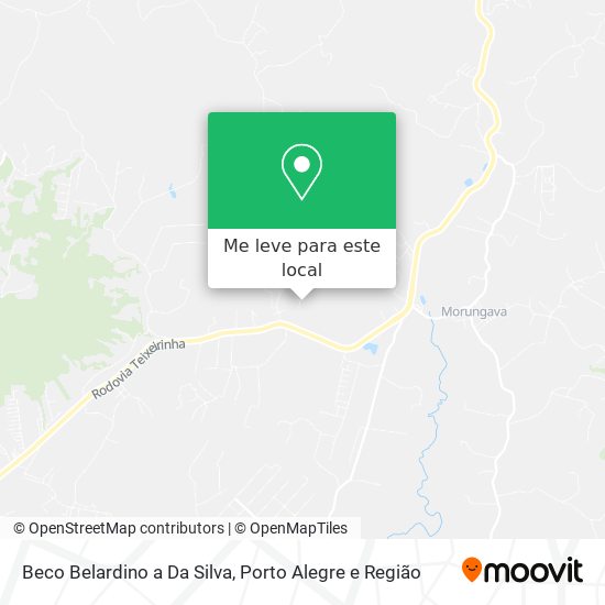 Beco Belardino a Da Silva mapa