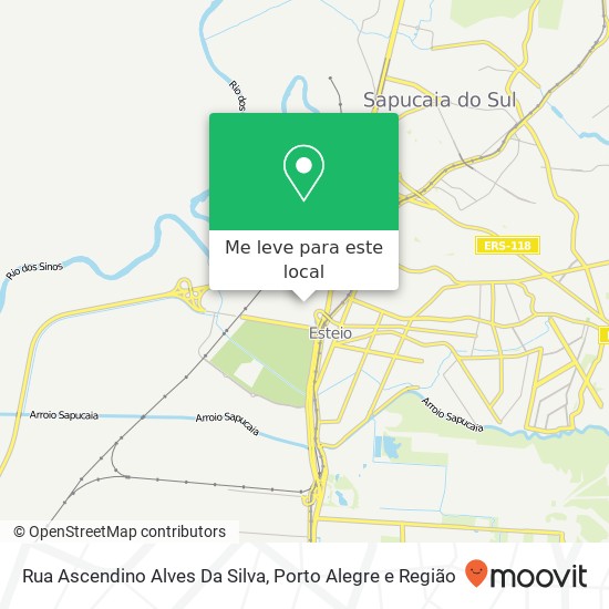 Rua Ascendino Alves Da Silva mapa