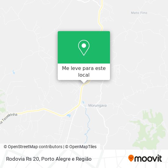 Rodovia Rs 20 mapa