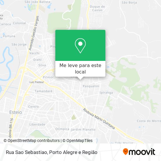 Rua Sao Sebastiao mapa