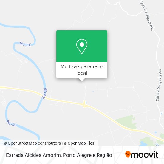 Estrada Alcides Amorim mapa