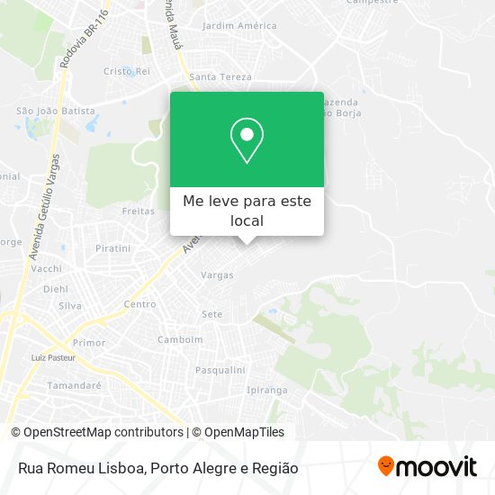 Rua Romeu Lisboa mapa