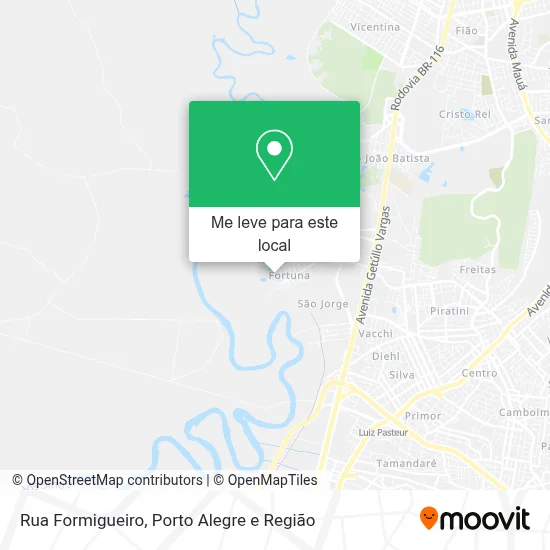 Rua Formigueiro mapa