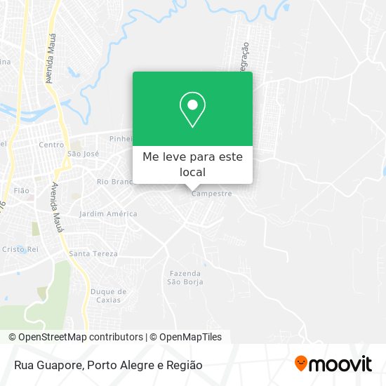 Rua Guapore mapa