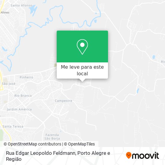 Rua Edgar Leopoldo Feldmann mapa