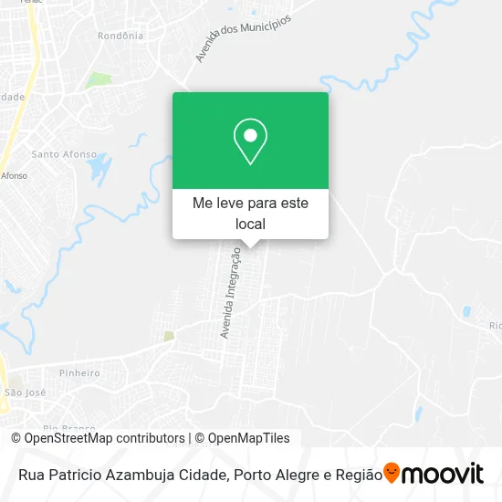 Rua Patricio Azambuja Cidade mapa