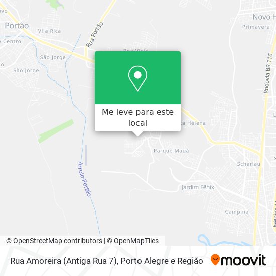 Rua Amoreira (Antiga Rua 7) mapa