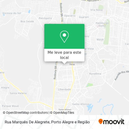 Rua Marquês De Alegrete mapa