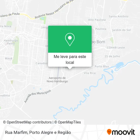 Rua Marfim mapa