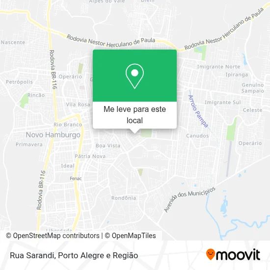 Rua Sarandi mapa