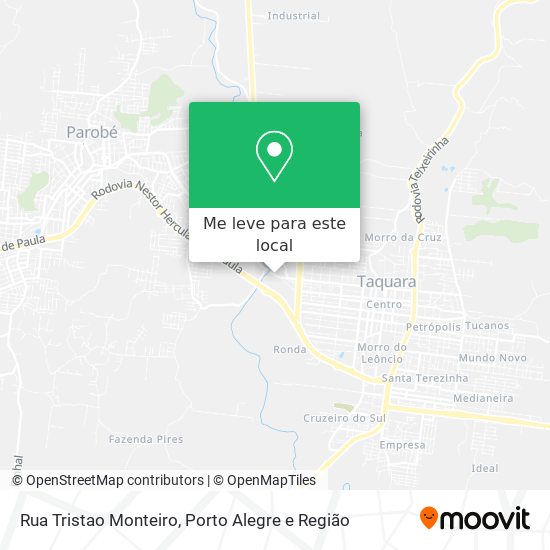 Rua Tristao Monteiro mapa