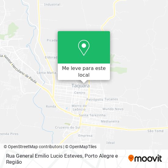Rua General Emilio Lucio Esteves mapa