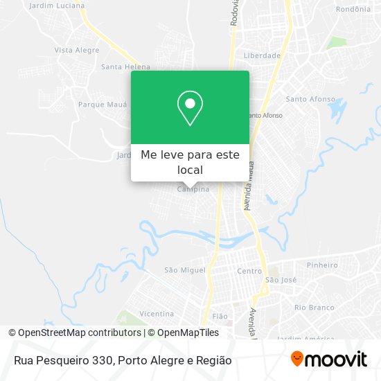 Rua Pesqueiro 330 mapa