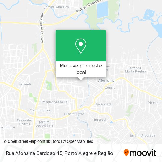 Rua Afonsina Cardoso 45 mapa