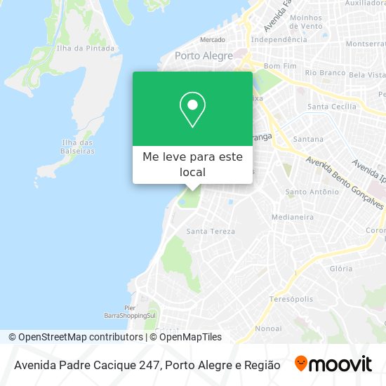 Avenida Padre Cacique 247 mapa