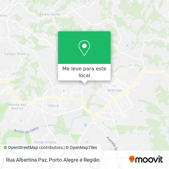 Rua Albertina Paz mapa