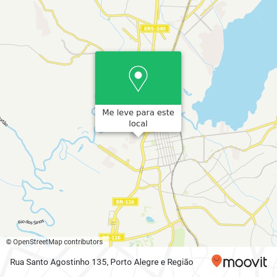 Rua Santo Agostinho 135 mapa