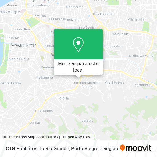 CTG Ponteiros do Rio Grande mapa