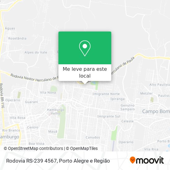 Rodovia RS-239 4567 mapa