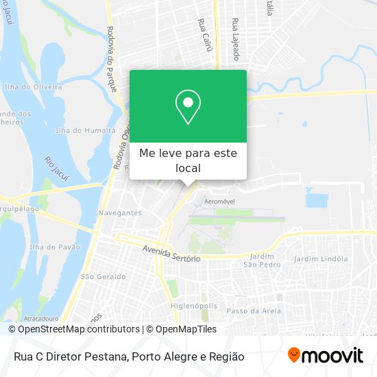 Rua C Diretor Pestana mapa