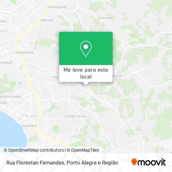 Rua Florestan Fernandes mapa
