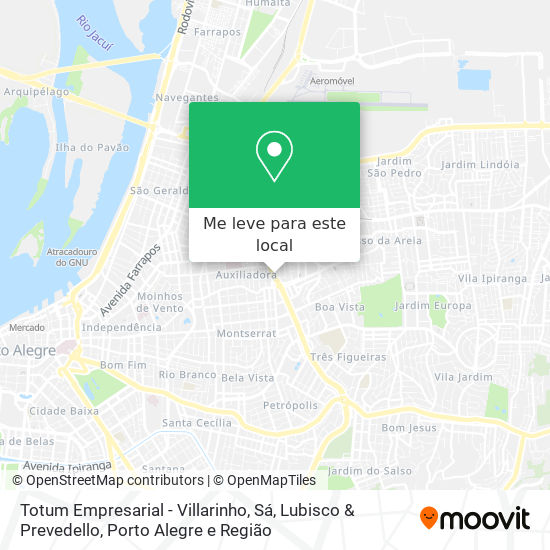 Totum Empresarial - Villarinho, Sá, Lubisco & Prevedello mapa