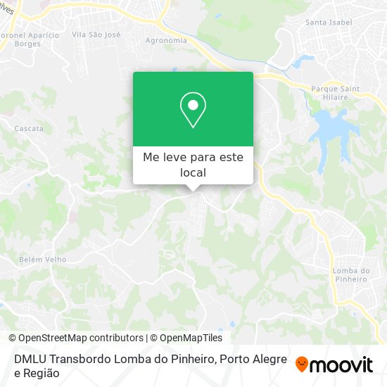 DMLU Transbordo Lomba do Pinheiro mapa