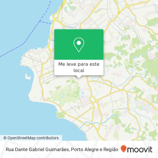 Rua Dante Gabriel Guimarães mapa