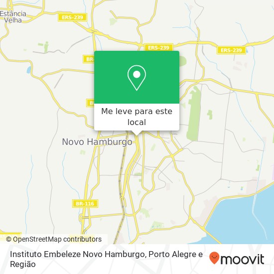 Instituto Embeleze Novo Hamburgo mapa