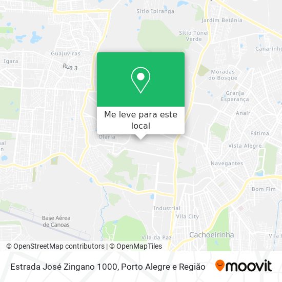 Estrada José Zingano 1000 mapa