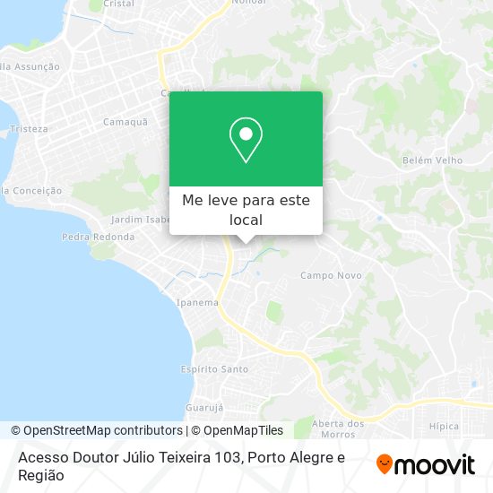 Acesso Doutor Júlio Teixeira 103 mapa