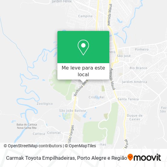 Carmak Toyota Empilhadeiras mapa