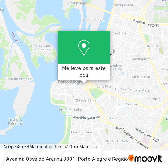 Avenida Osvaldo Aranha 3301 mapa