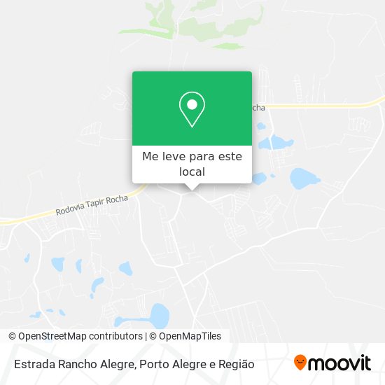 Estrada Rancho Alegre mapa