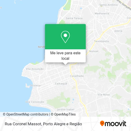 Rua Coronel Massot mapa