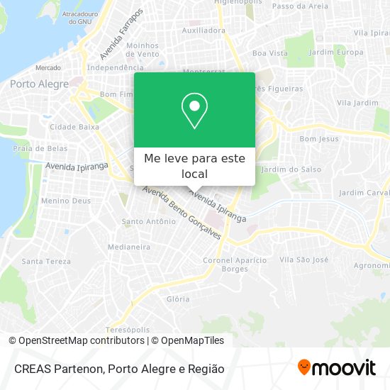 CREAS Partenon mapa