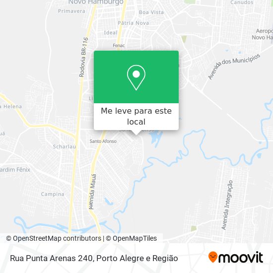 Rua Punta Arenas 240 mapa