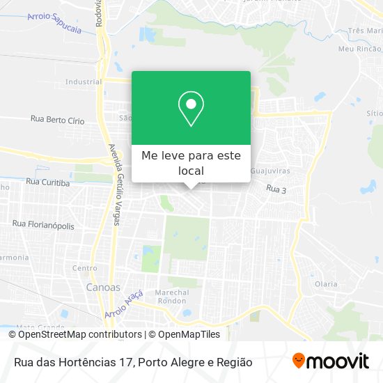Rua das Hortências 17 mapa