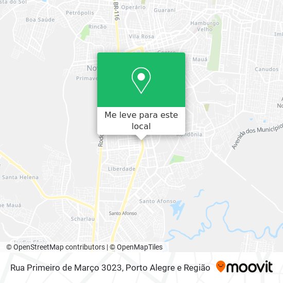 Rua Primeiro de Março 3023 mapa