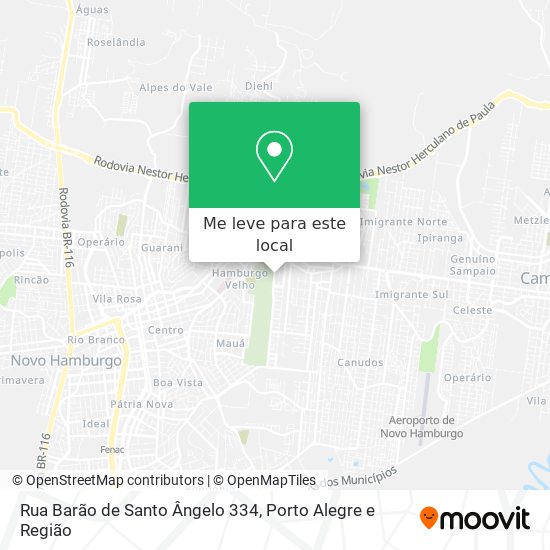 Rua Barão de Santo Ângelo 334 mapa
