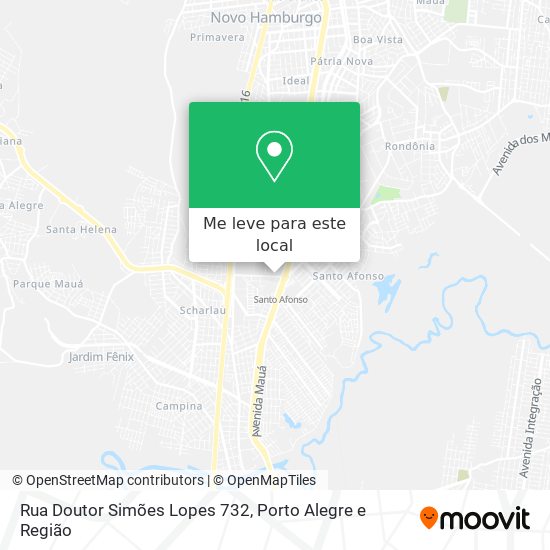 Rua Doutor Simões Lopes 732 mapa