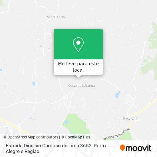 Estrada Dionísio Cardoso de Lima 3652 mapa